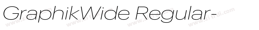GraphikWide Regular字体转换